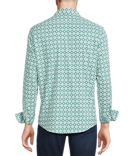 Cremieux Premium Denim Multi Geometric Long Sleeve Woven Shirt Product Image