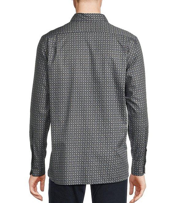 Cremieux Blue Label Twill Geo Print Long Sleeve Woven Shirt Product Image