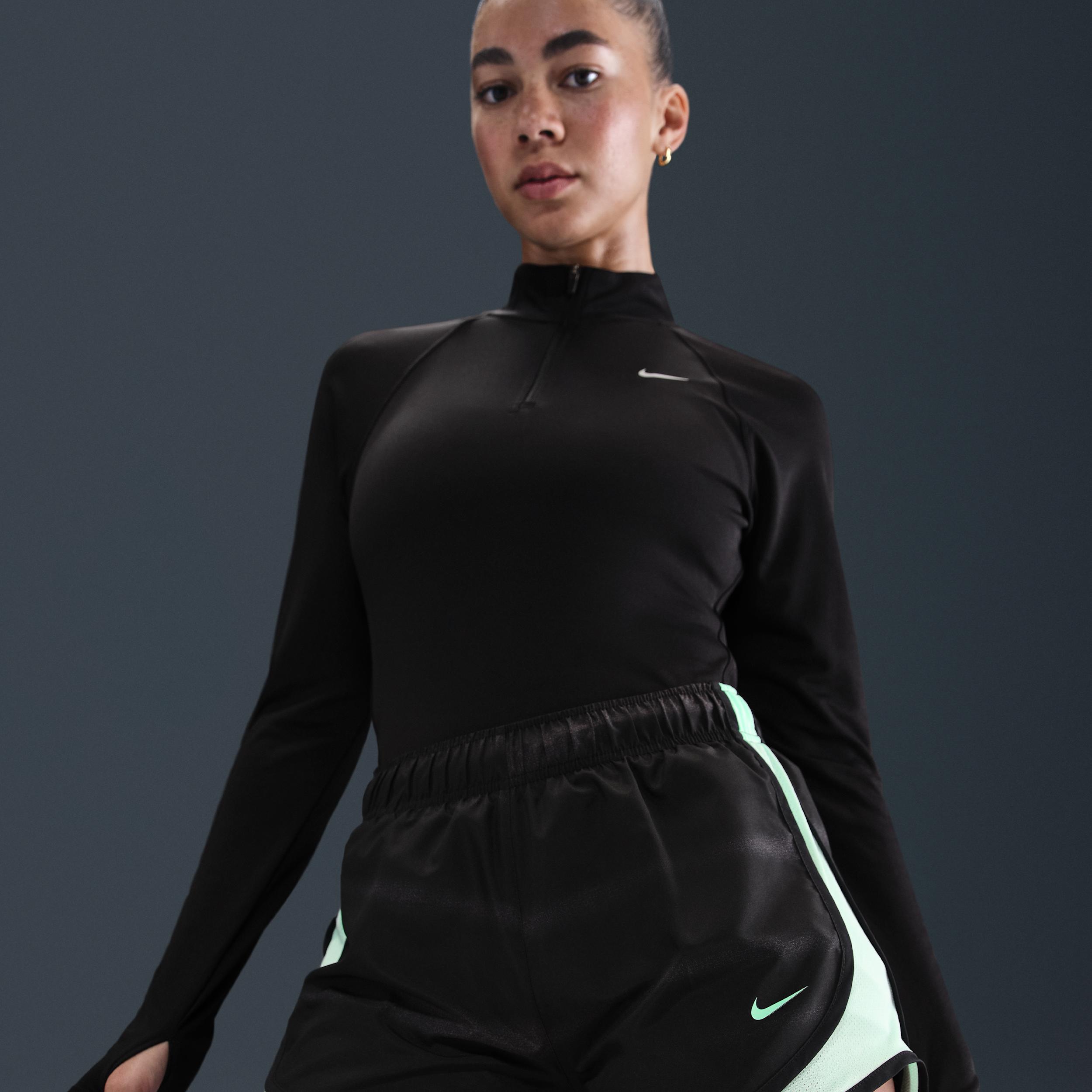 Nike Womens Tempo Dri-FIT Mid-Rise Brief-Lined Running Shorts | IH7635-036 Product Image