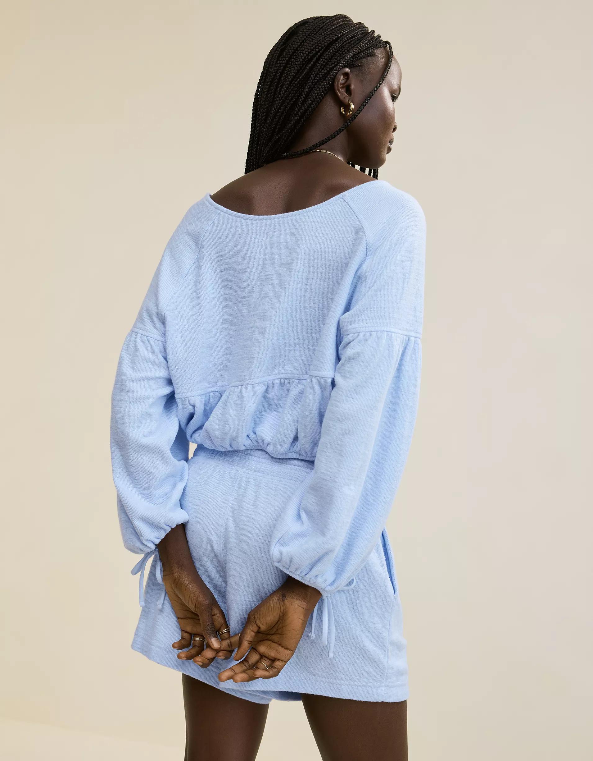 Aerie Endless Summer Cropped Sweatshirt Product Image