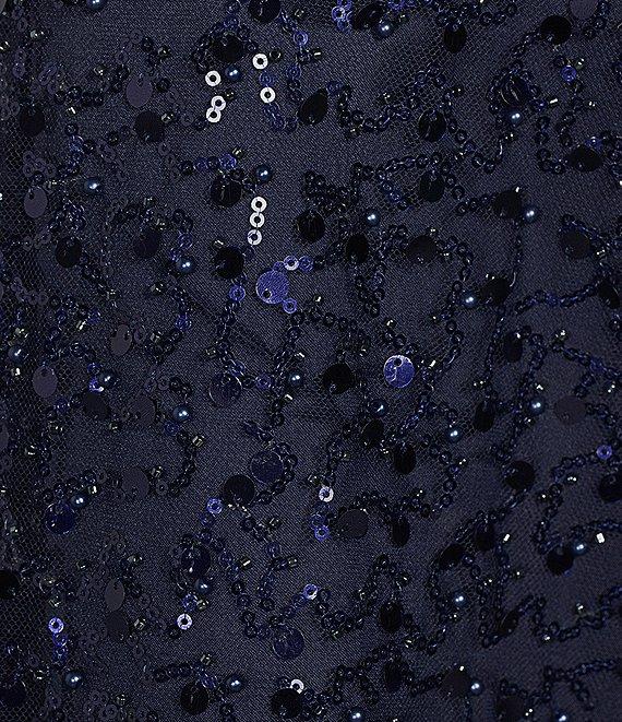 B. Darlin Sweetheart Neck Spaghetti Strap Bow Bodice Ballgown Product Image