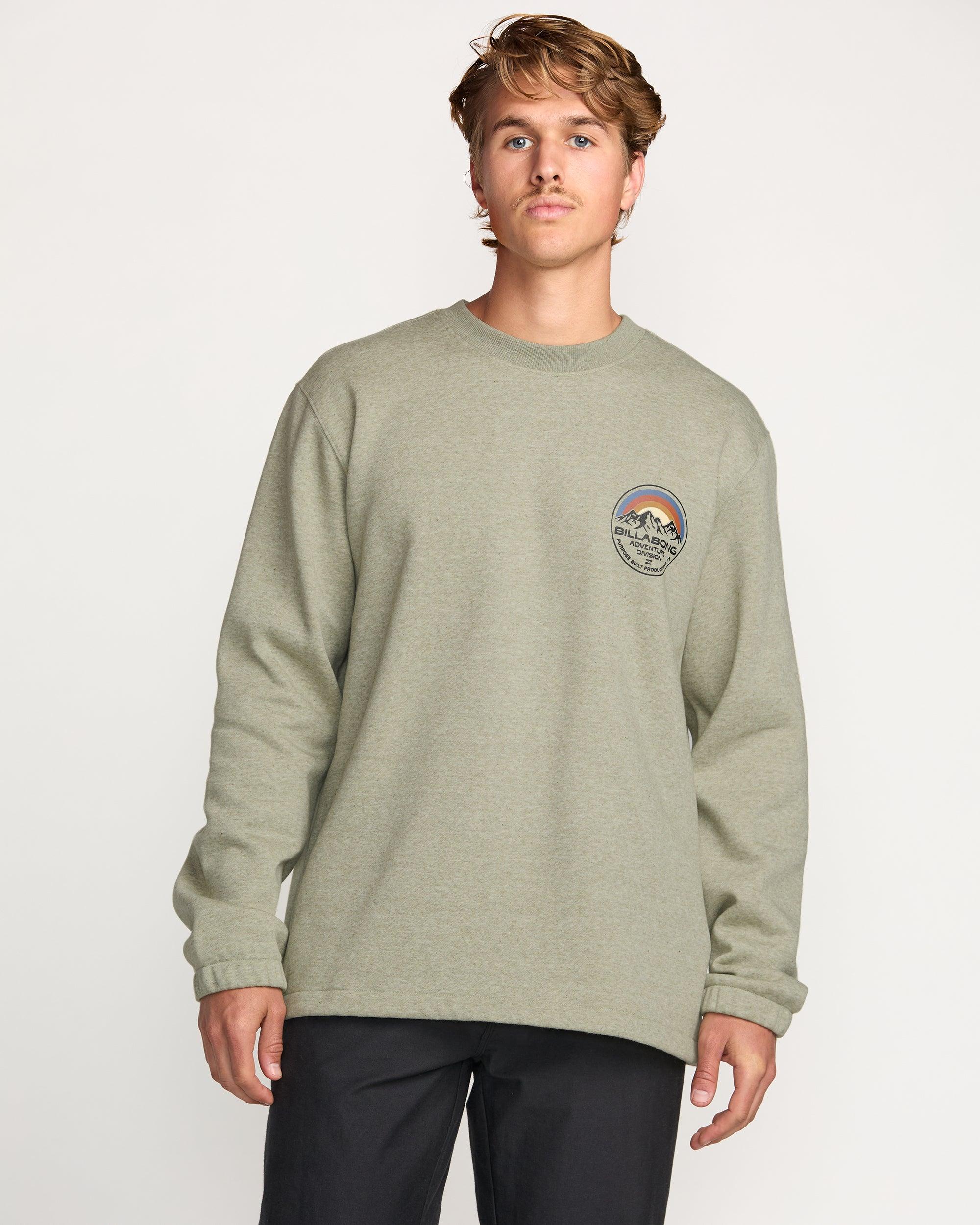 Compass Crew Sweatshirt - Sage Heather Male Product Image