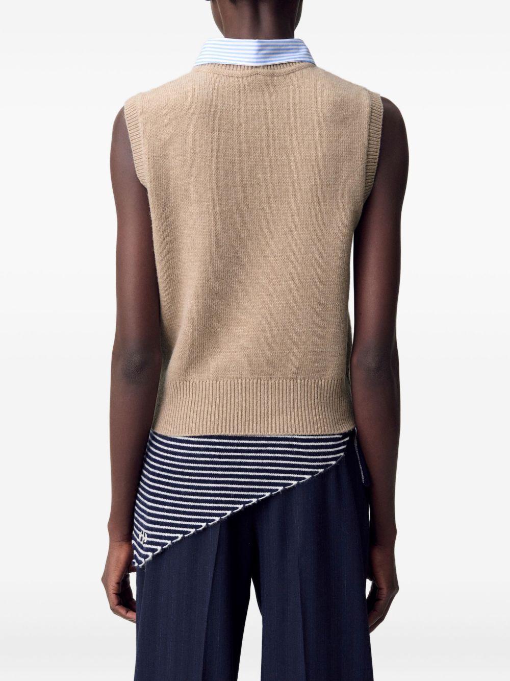 sleeveless wool top Product Image