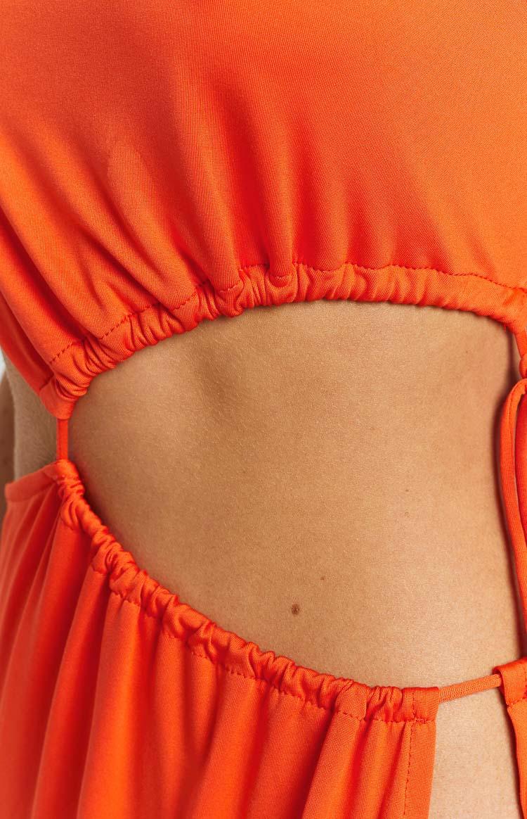 Annika Butterscotch Side Split Maxi Dress Product Image