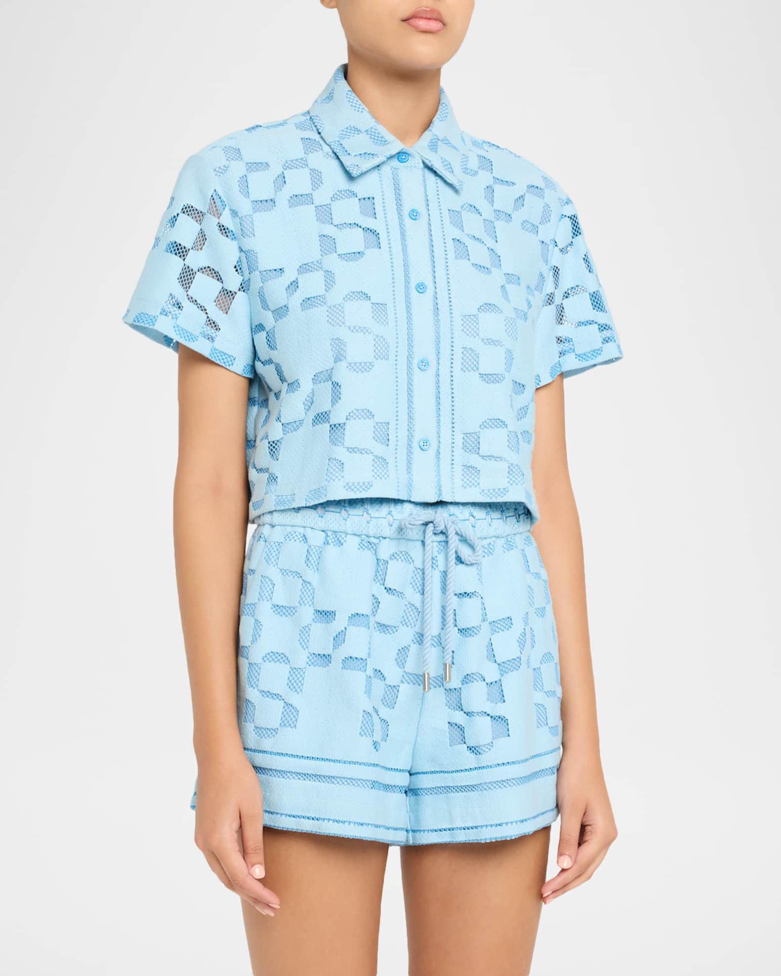 Makaia Logo Cropped Short-Sleeve Shirt Product Image