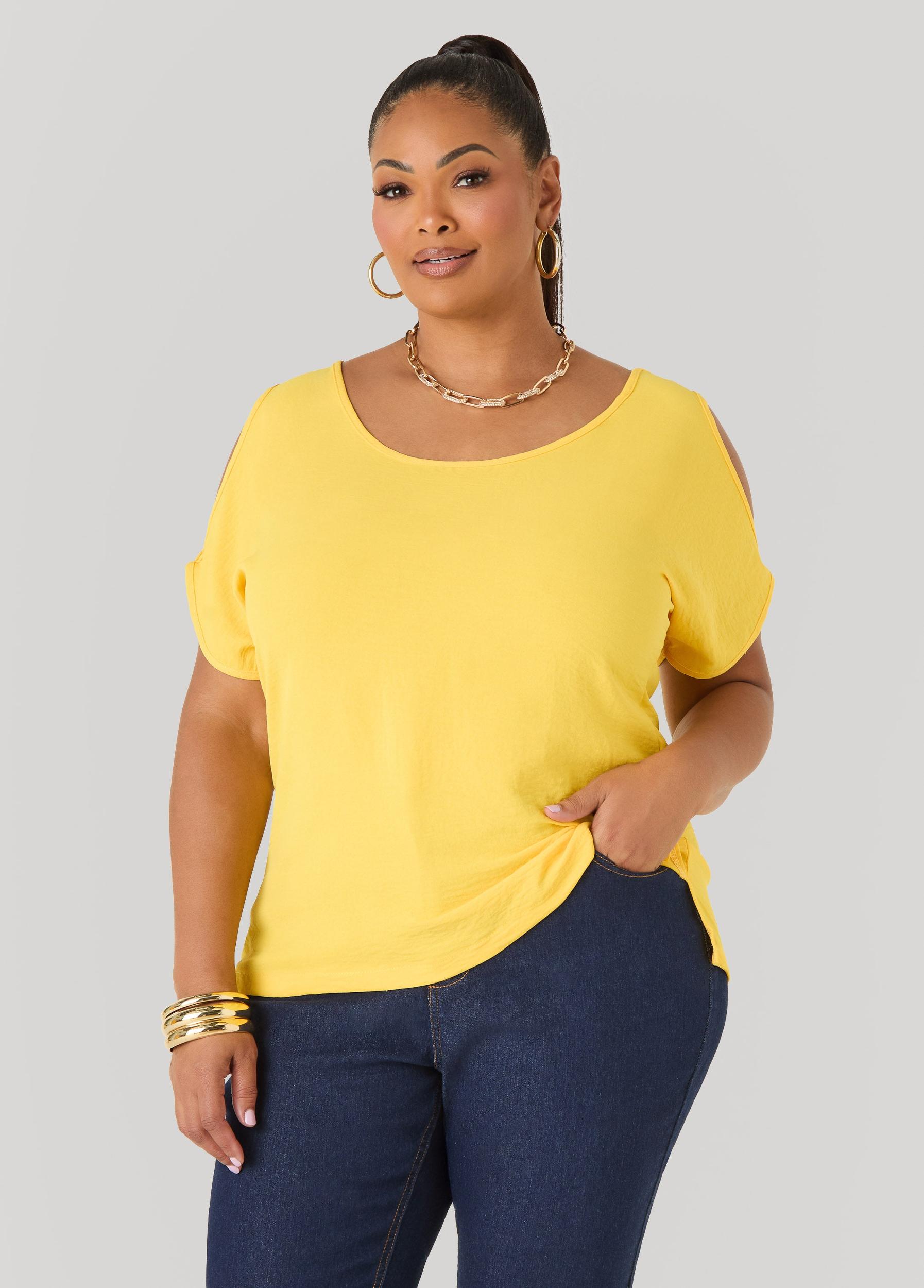 Textured Cold Shoulder Top Product Image