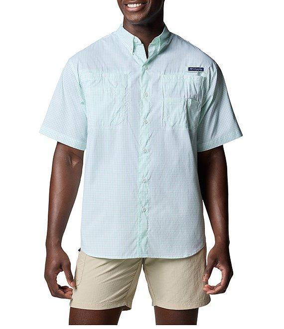Columbia PFG Super Tamiami Gingham Short Sleeve Woven Shirt Product Image