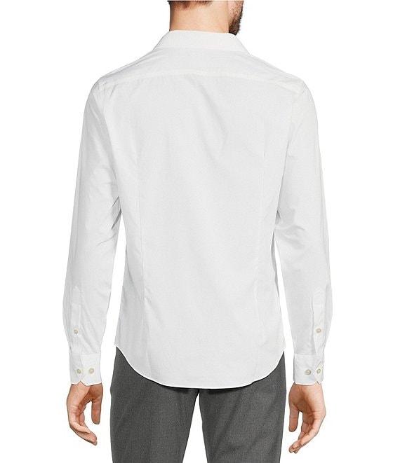 Murano Wardrobe Essentials Slim Fit Solid Long Sleeve Woven Shirt Product Image