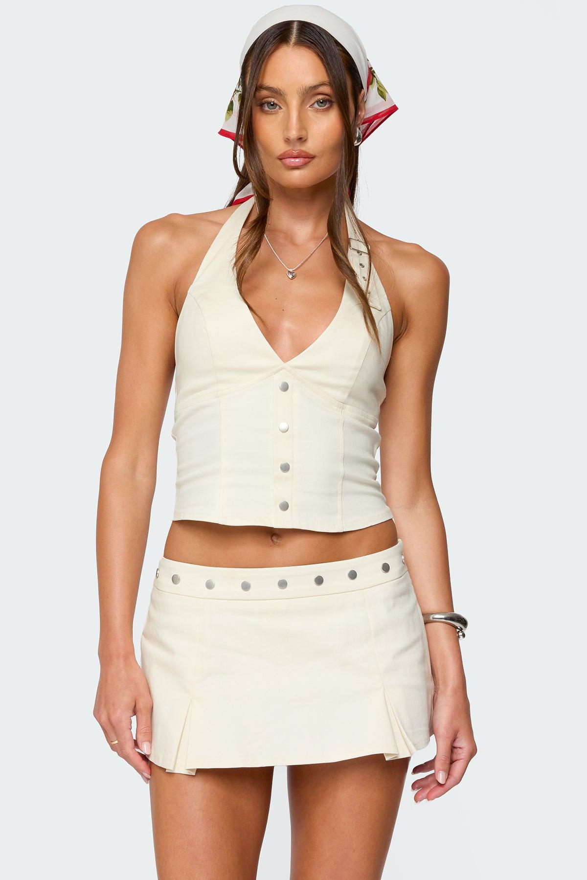 Keli Buckle Halter Top Product Image