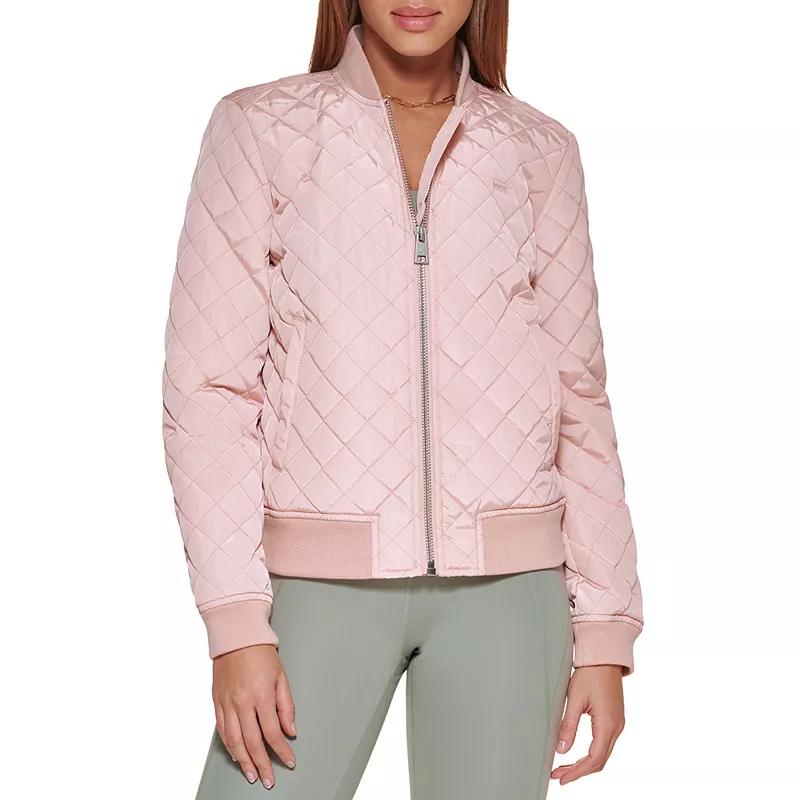 Women's Levi's® Diamond Quilted Bomber Jacket, Size: XXL, Rose Blue Product Image