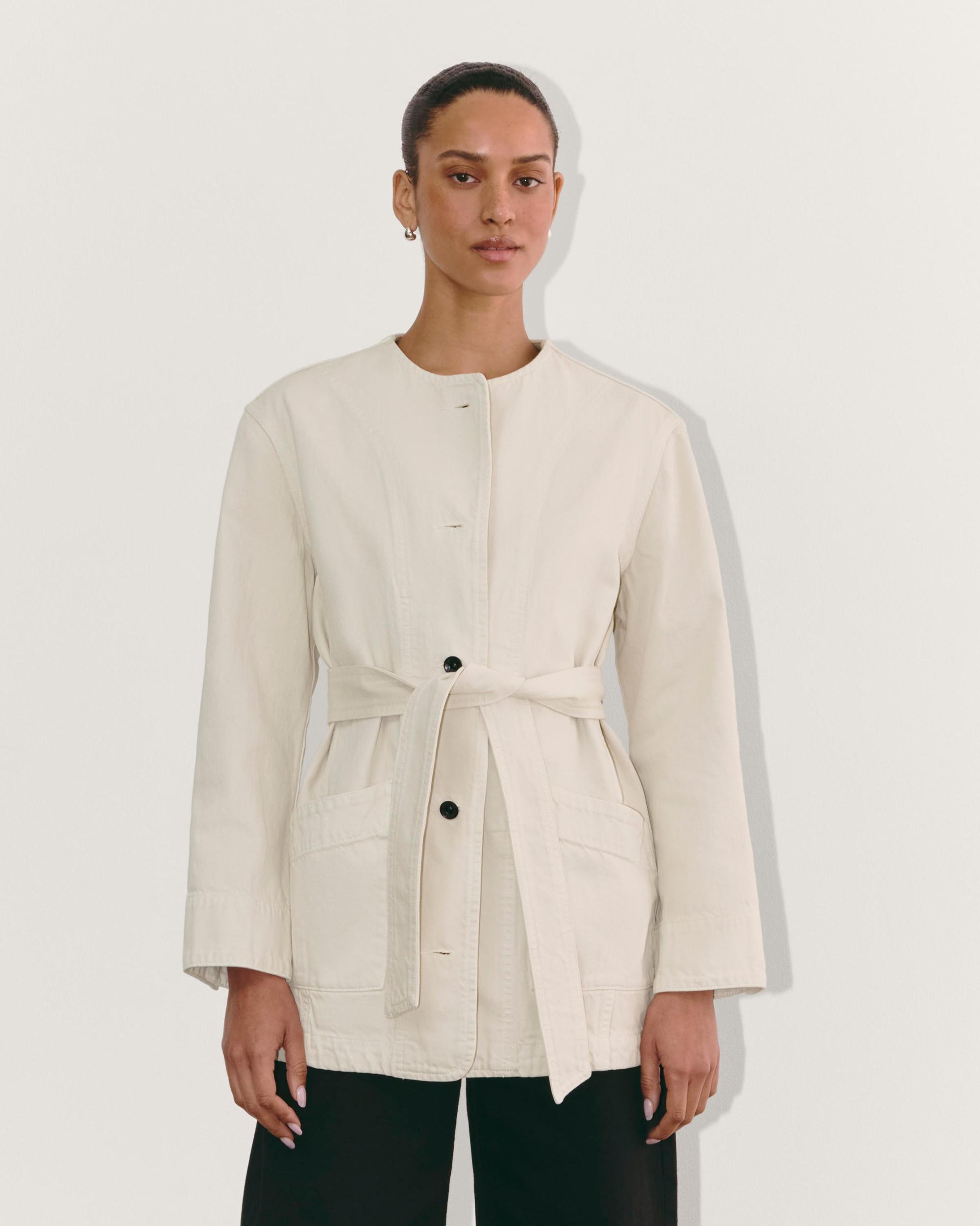 Womens Long Denim Barrel Jacket by Everlane Product Image