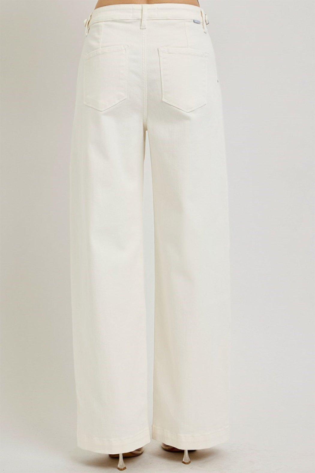 Mid Rise Pleated Wide Leg Product Image