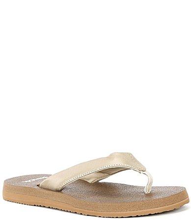 Sanuk Womens Yoga Mat II Metallic Flip Flops Product Image