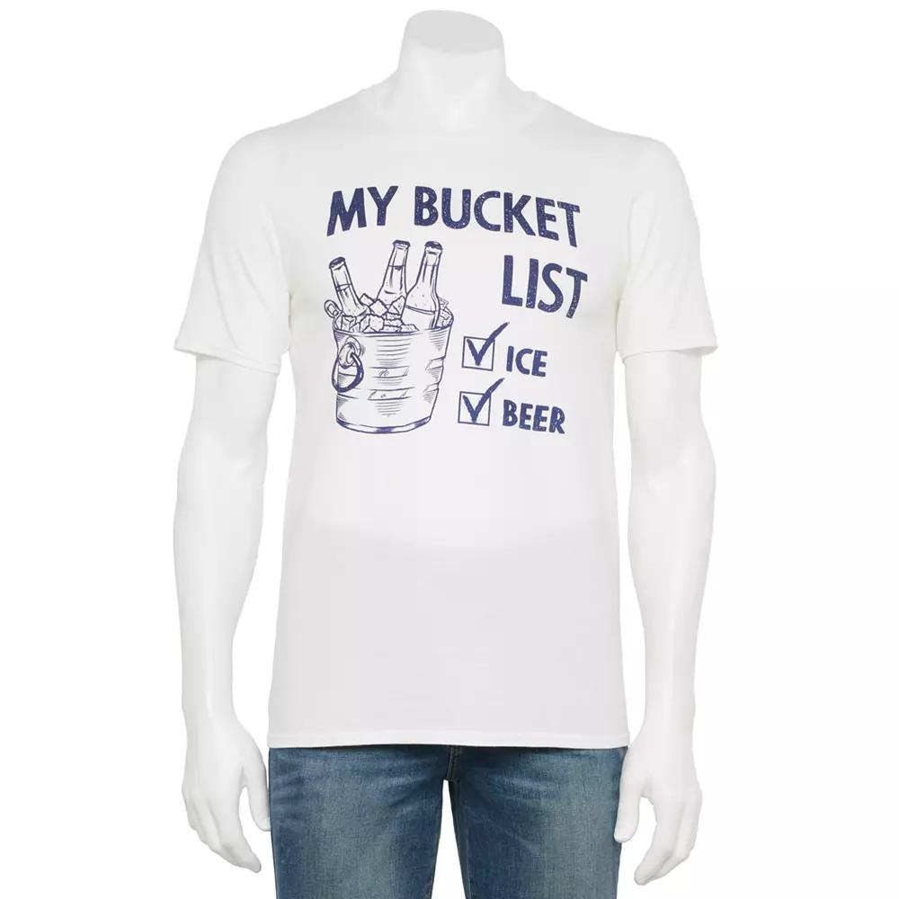 Men's Bucket List Tee,  Product Image
