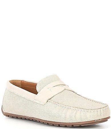 Flag LTD. Mens Mario Embossed Leather Penny Loafer Drivers Product Image