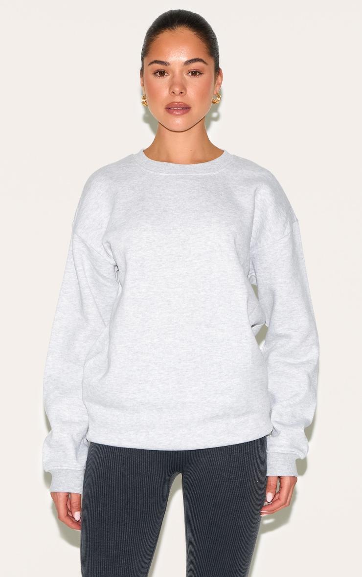 Ash Grey Oversized Fit Sweatshirt Product Image