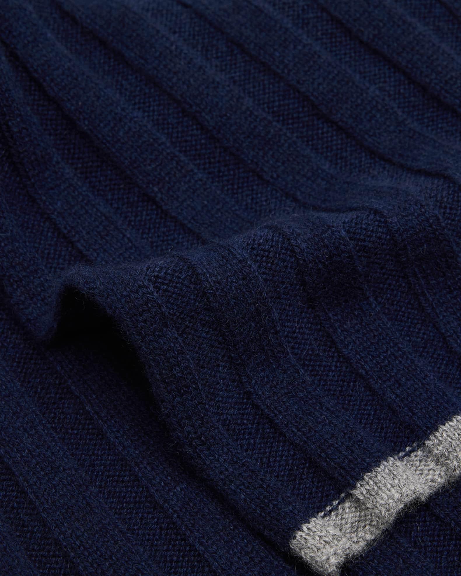 Men's Cashmere Ribbed Scarf Product Image