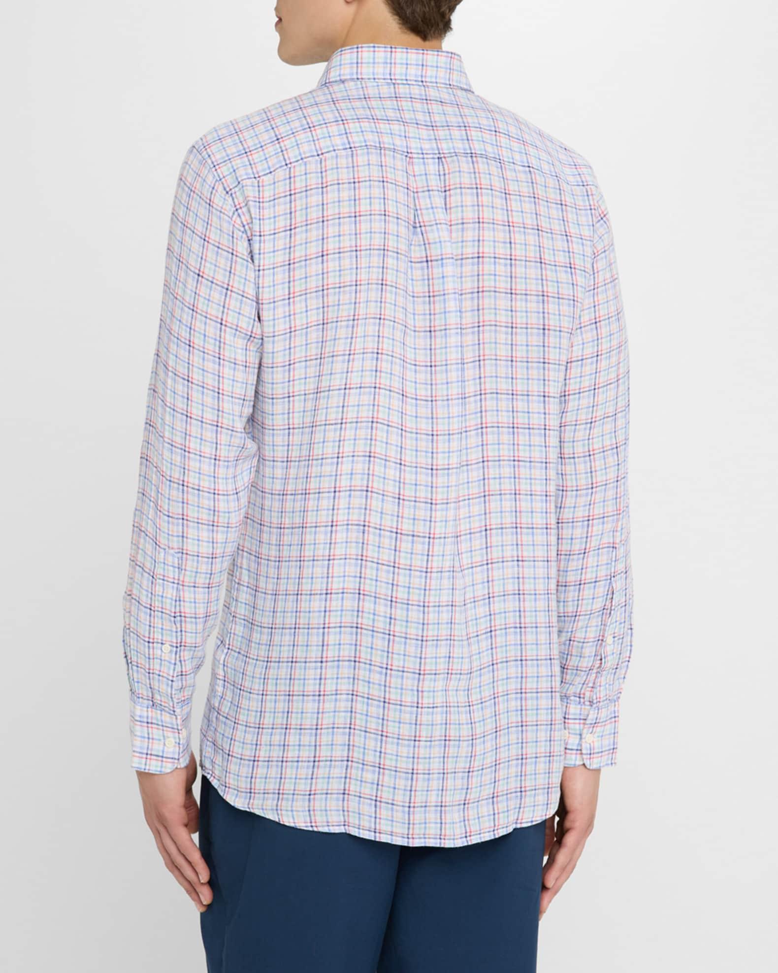 Men's Clambake Linen Check Sport Shirt Product Image