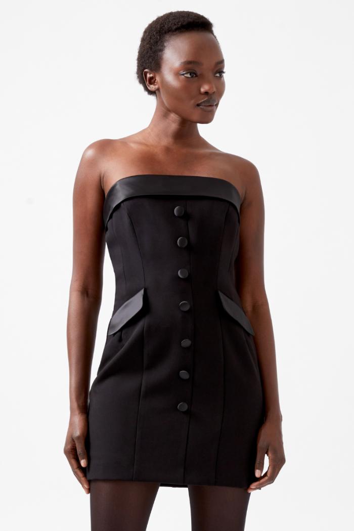 Gemma Cary Satin  Strapless Dress Product Image