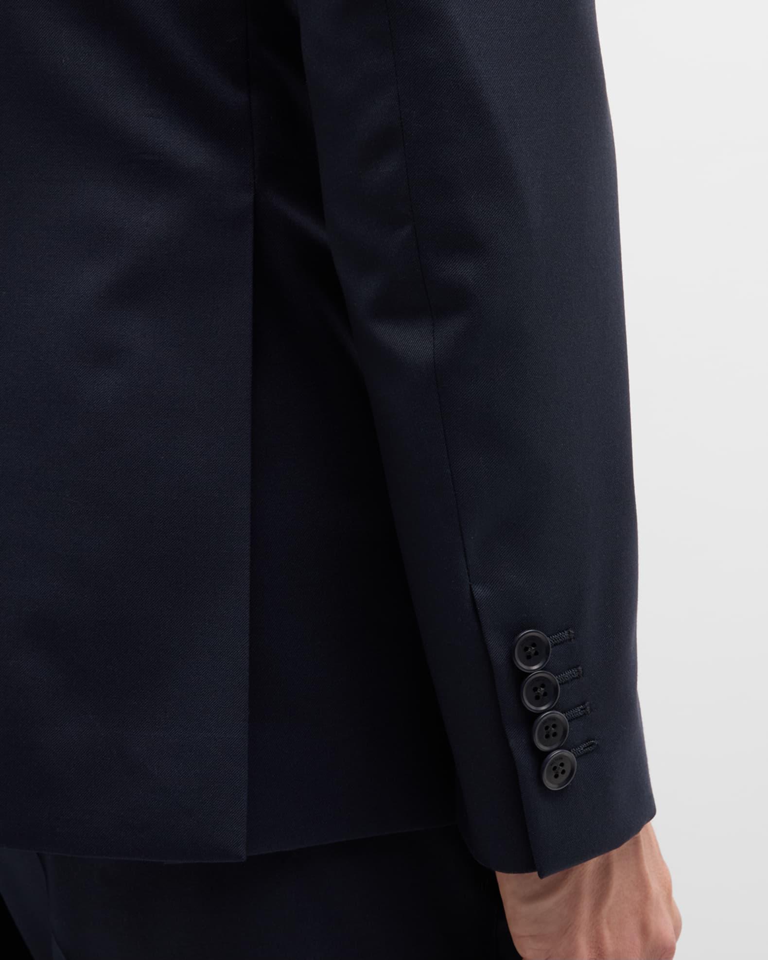 Men's Slim Wool Two-Piece Suit Product Image