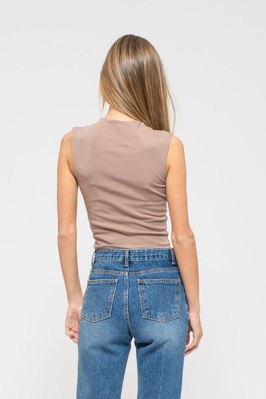 Mockneck Cropped Tanks Product Image