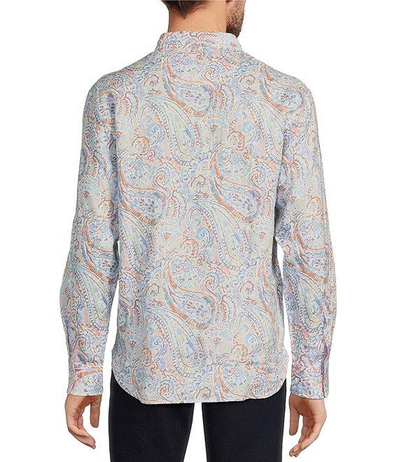 Tommy Bahama Playa Blanca Paisley Long Sleeve Woven Linen Shirt Product Image
