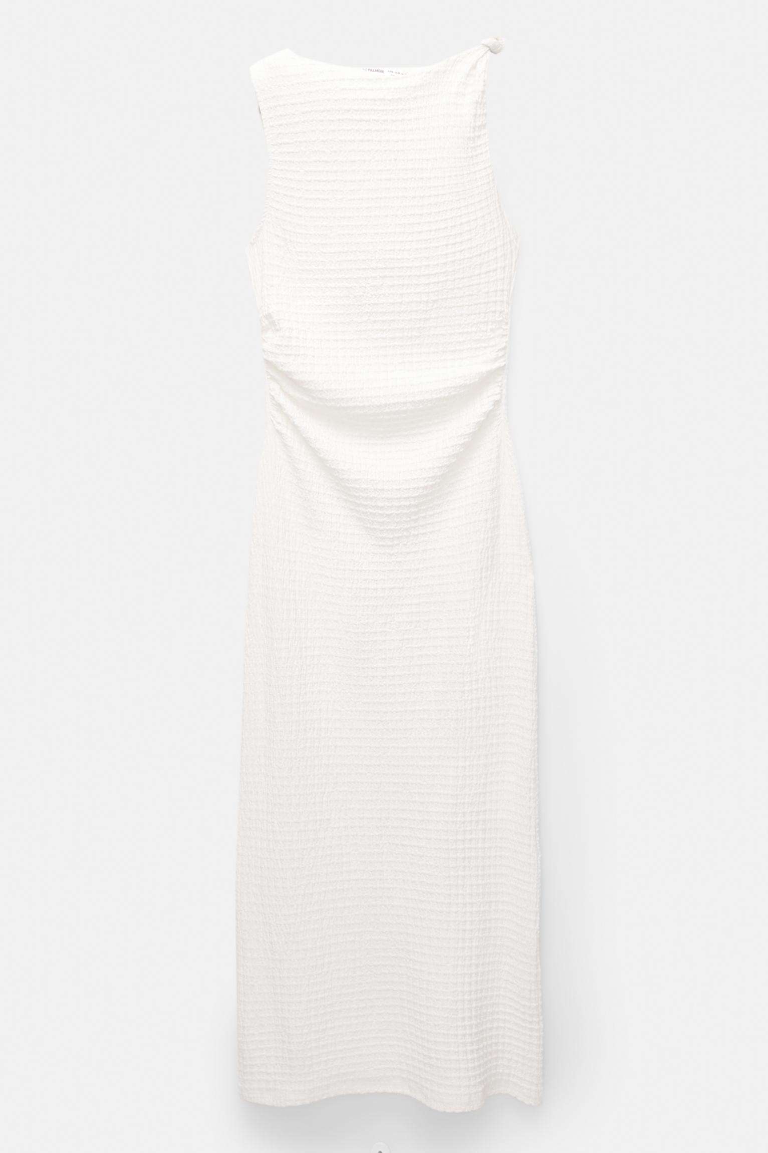 Creased-design midi dress Product Image