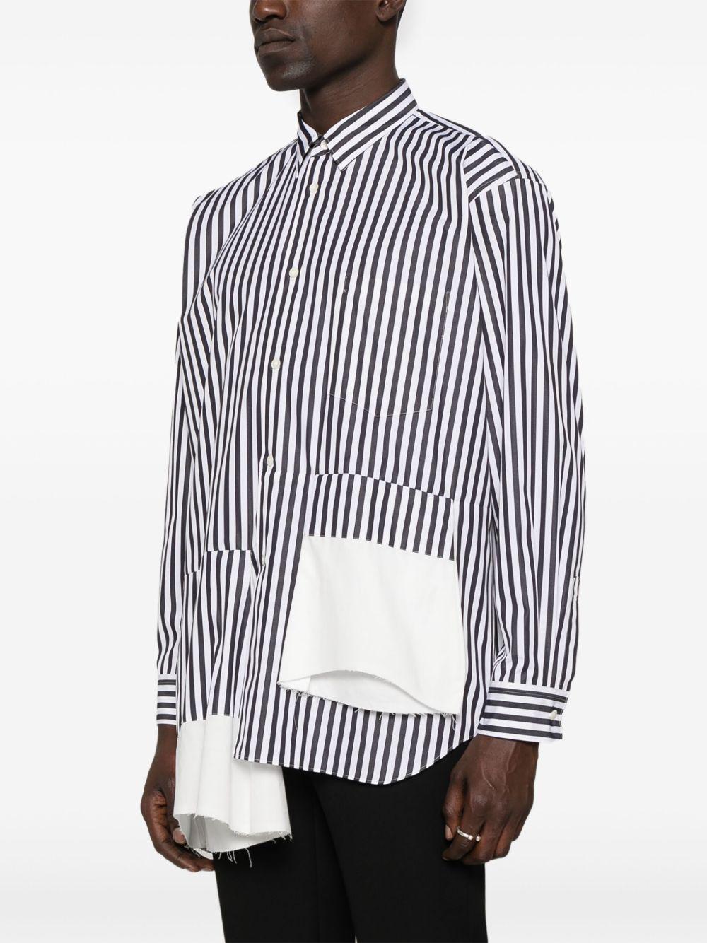 asymmetric striped shirt Product Image