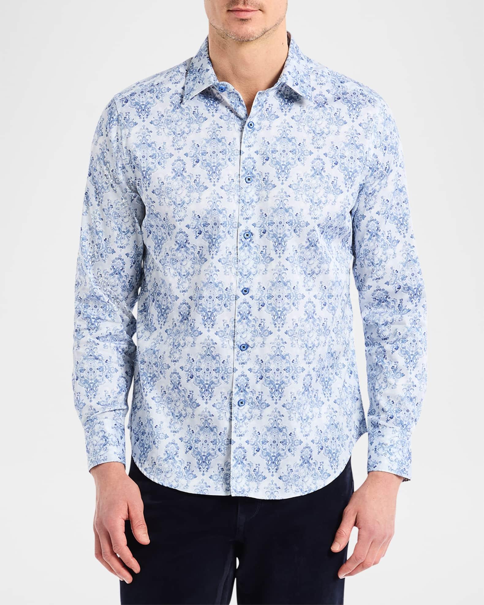 Men's Delancey Damask Stretch Sport Shirt Product Image
