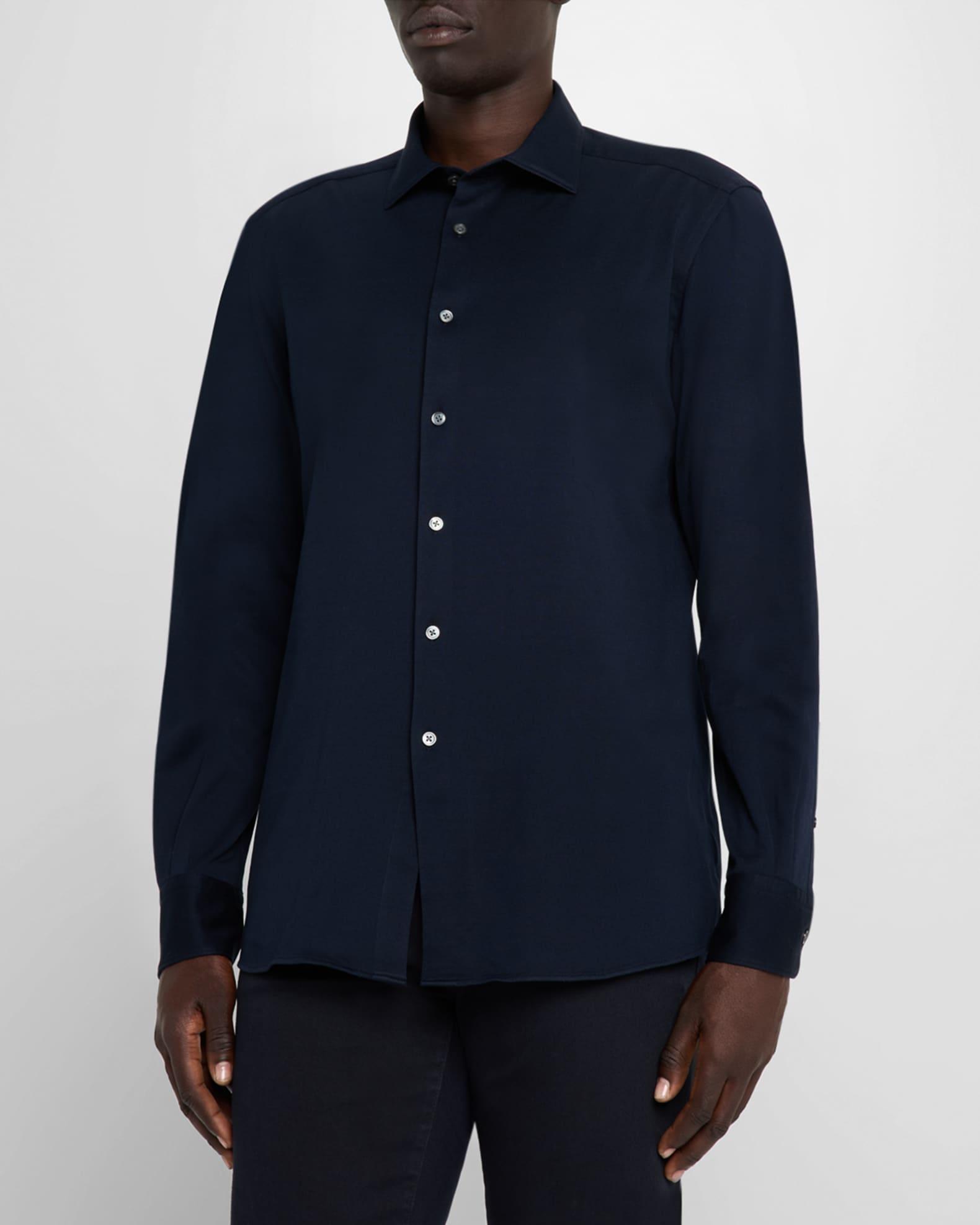 Men's Cotton Pique Sport Shirt Product Image