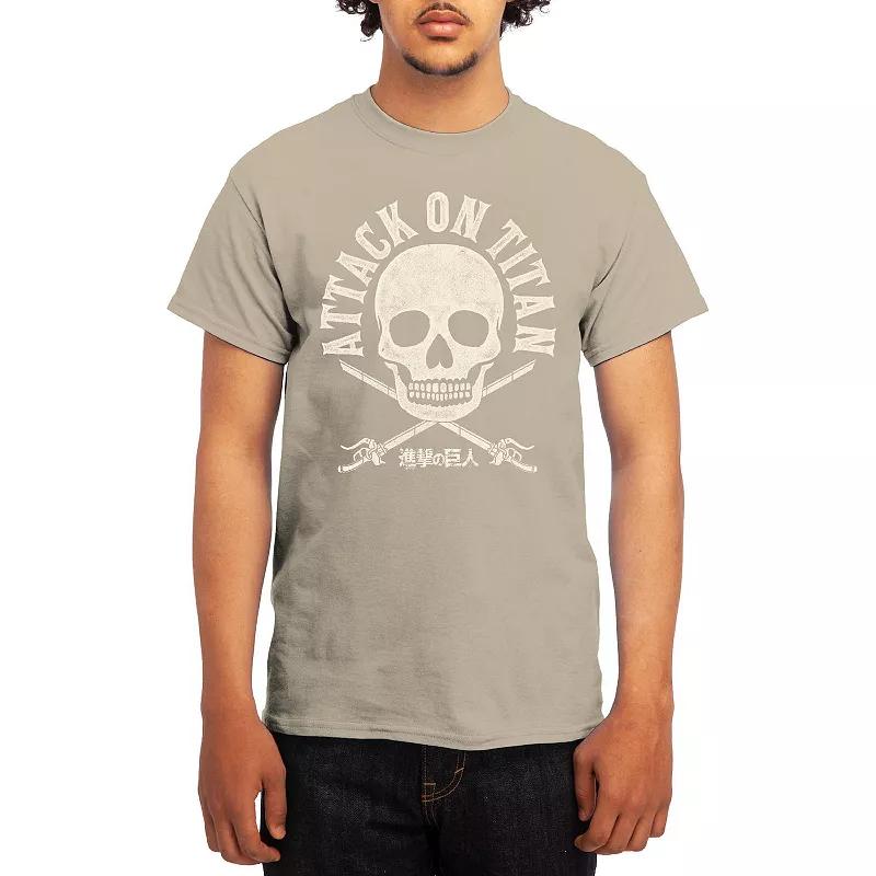 Men's Attack on Titan Punk Scout Crest Graphic Tee, Size: Medium, Green Product Image