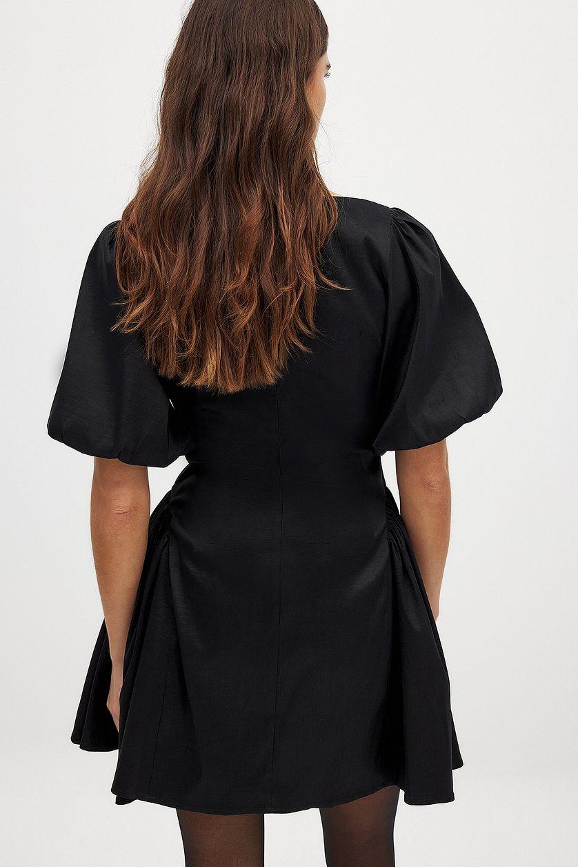 Puff Shoulder Mini Dress Product Image