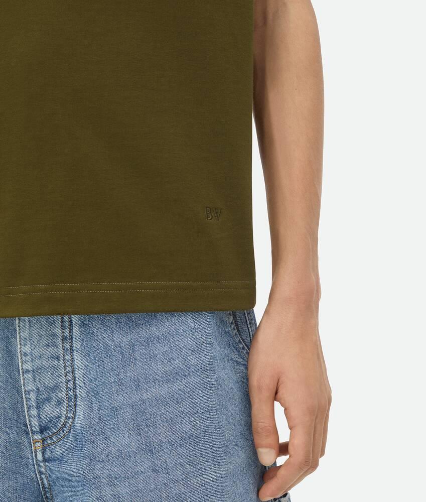 Men's Pima Cotton Jersey Polo in Olive oil Product Image