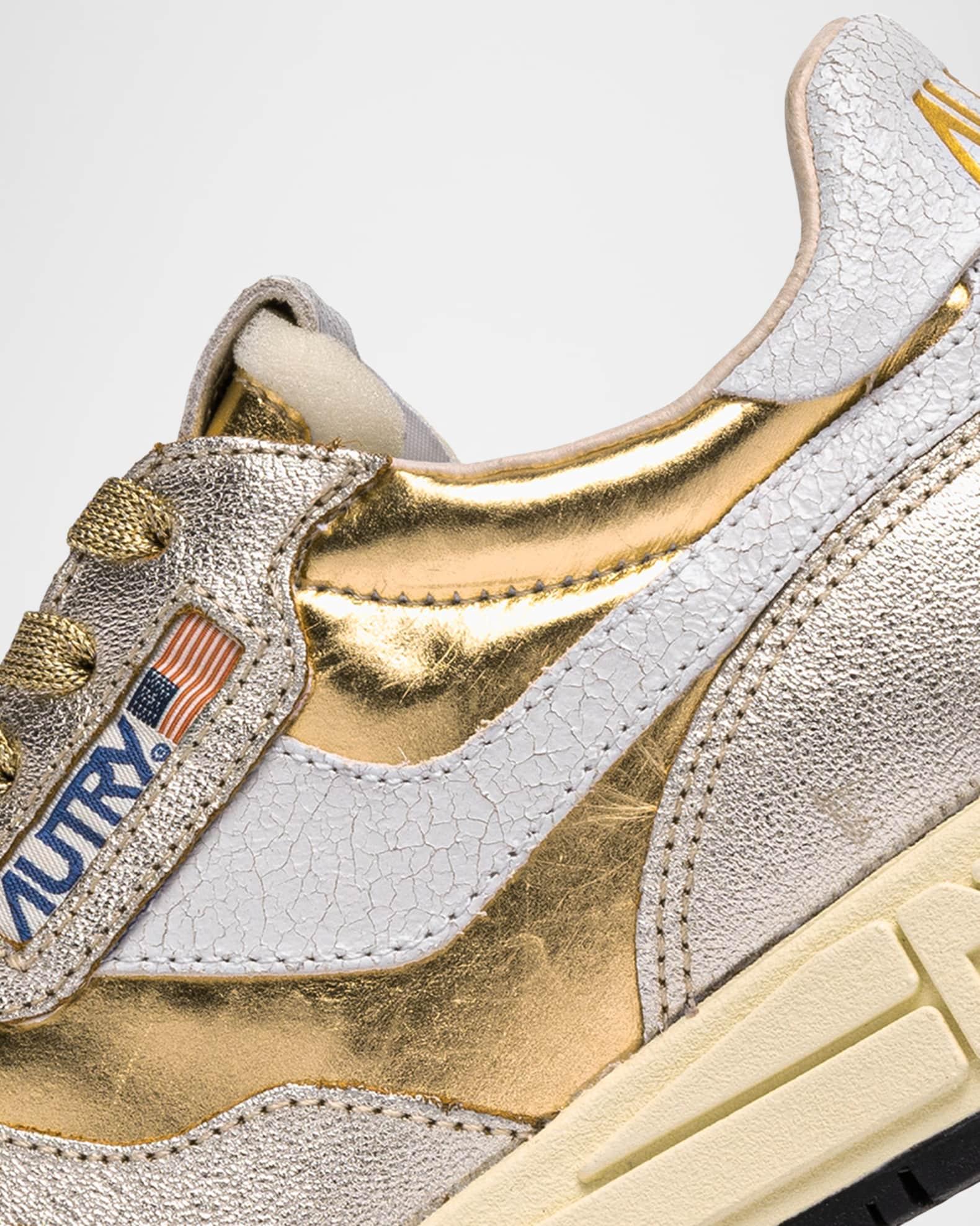 Reelwind Metallic Retro Trainer Sneakers Product Image