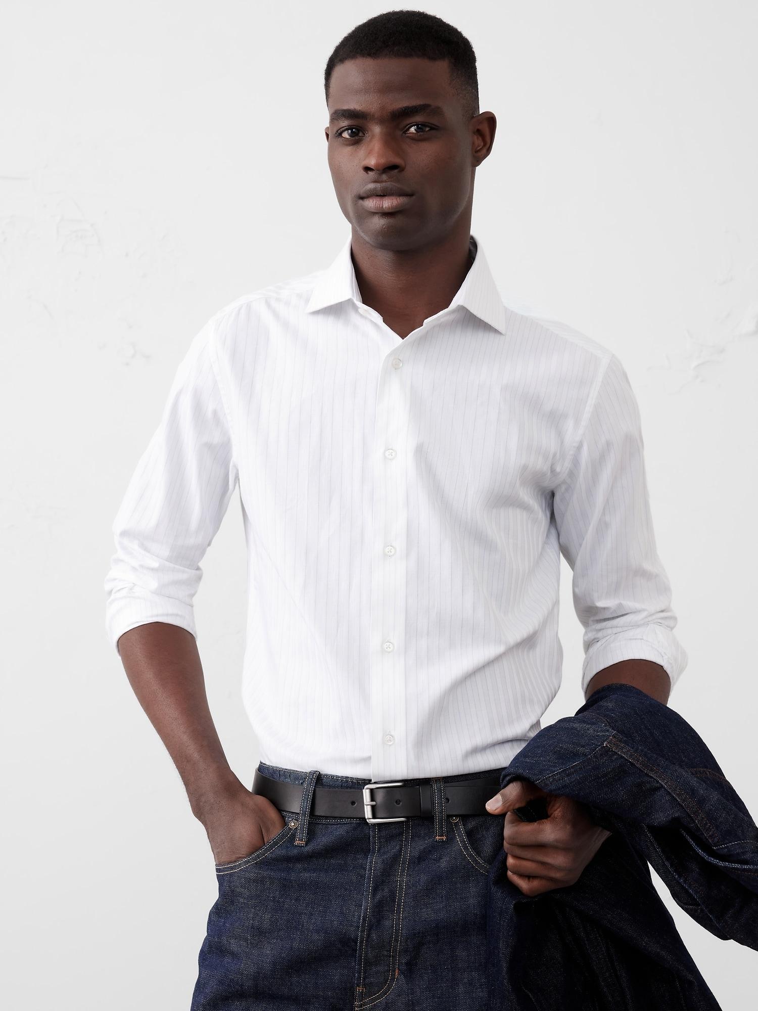 Slim Dobby Dress Shirt Product Image