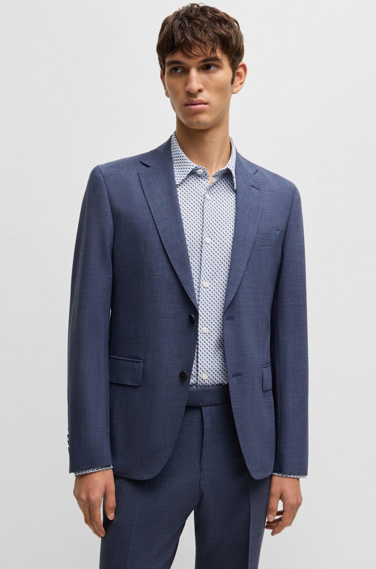 Slim-fit shirt in printed performance-stretch jersey Product Image