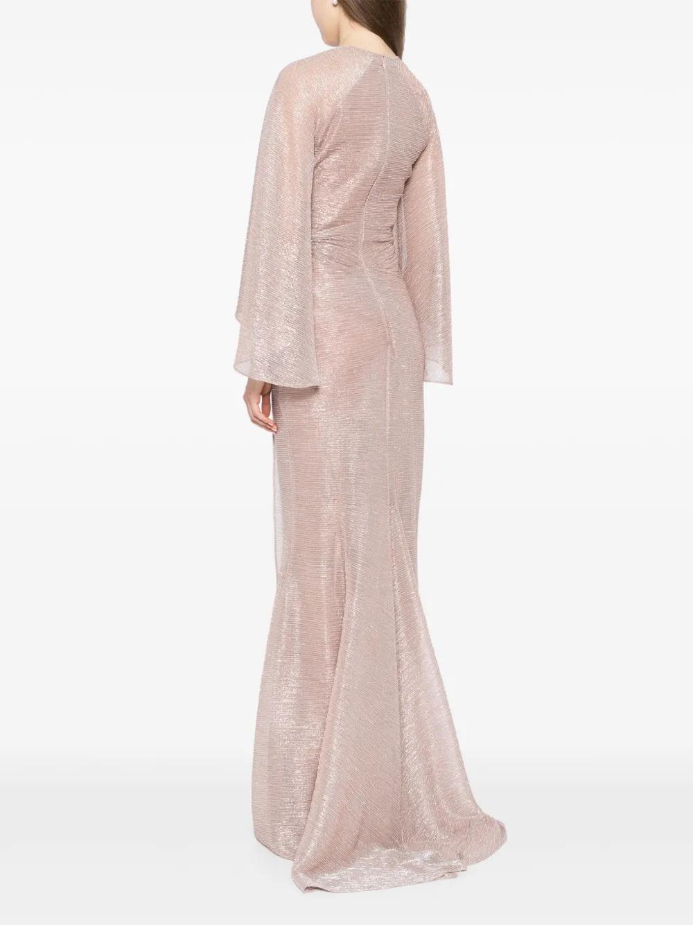 flow-sleeves long dress Product Image