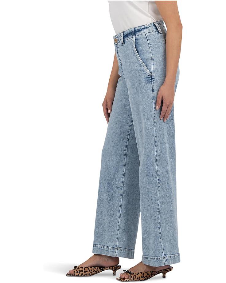 Gwen High-Rise Wide Leg Roll-Up 5 Pockets Product Image