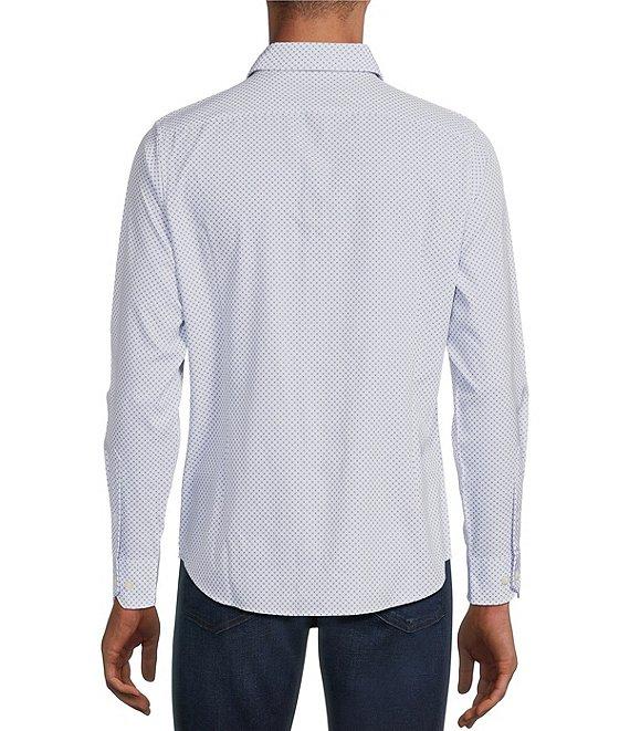 Murano Performance Stretch Slim Fit Medium Diamond Print Long Sleeve Woven Shirt Product Image