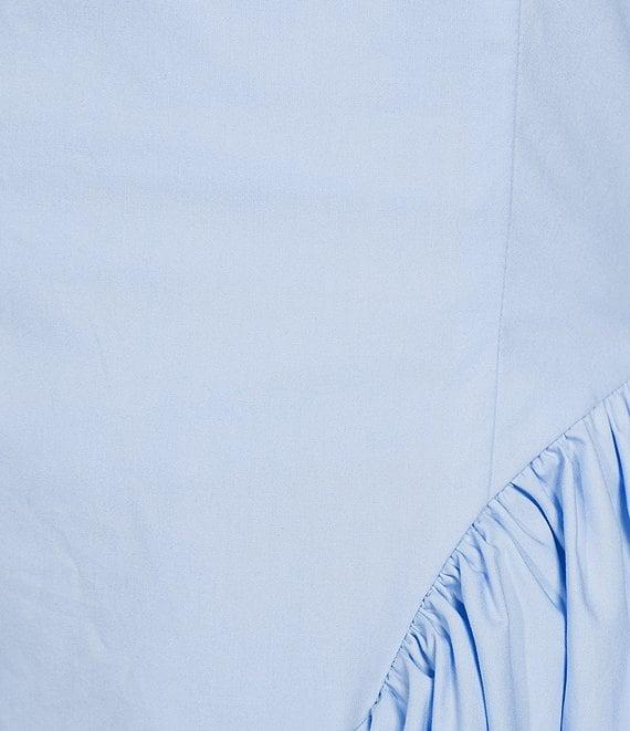 A Loves A Woven Square Neck Sleeveless Straps Drop Waist Smocked Backing Ruched Sides A-Line Maxi Dress Product Image