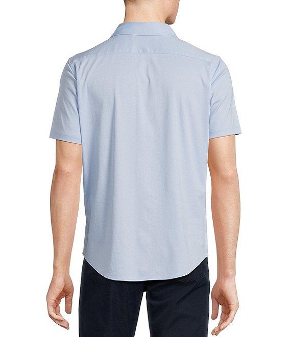 Cremieux Blue Label Solid Interlock Coat Front Knit Shirt Product Image