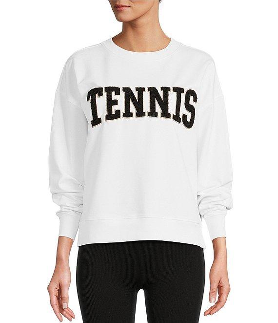 Antonio Melani Active Pullover French Terry Tennis Sweatshirt Product Image