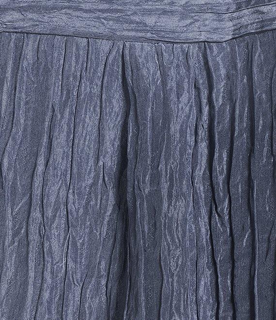 Eileen Fisher Textured Silk Jacquard Mandarin Collar Long Sleeve Shirt Product Image