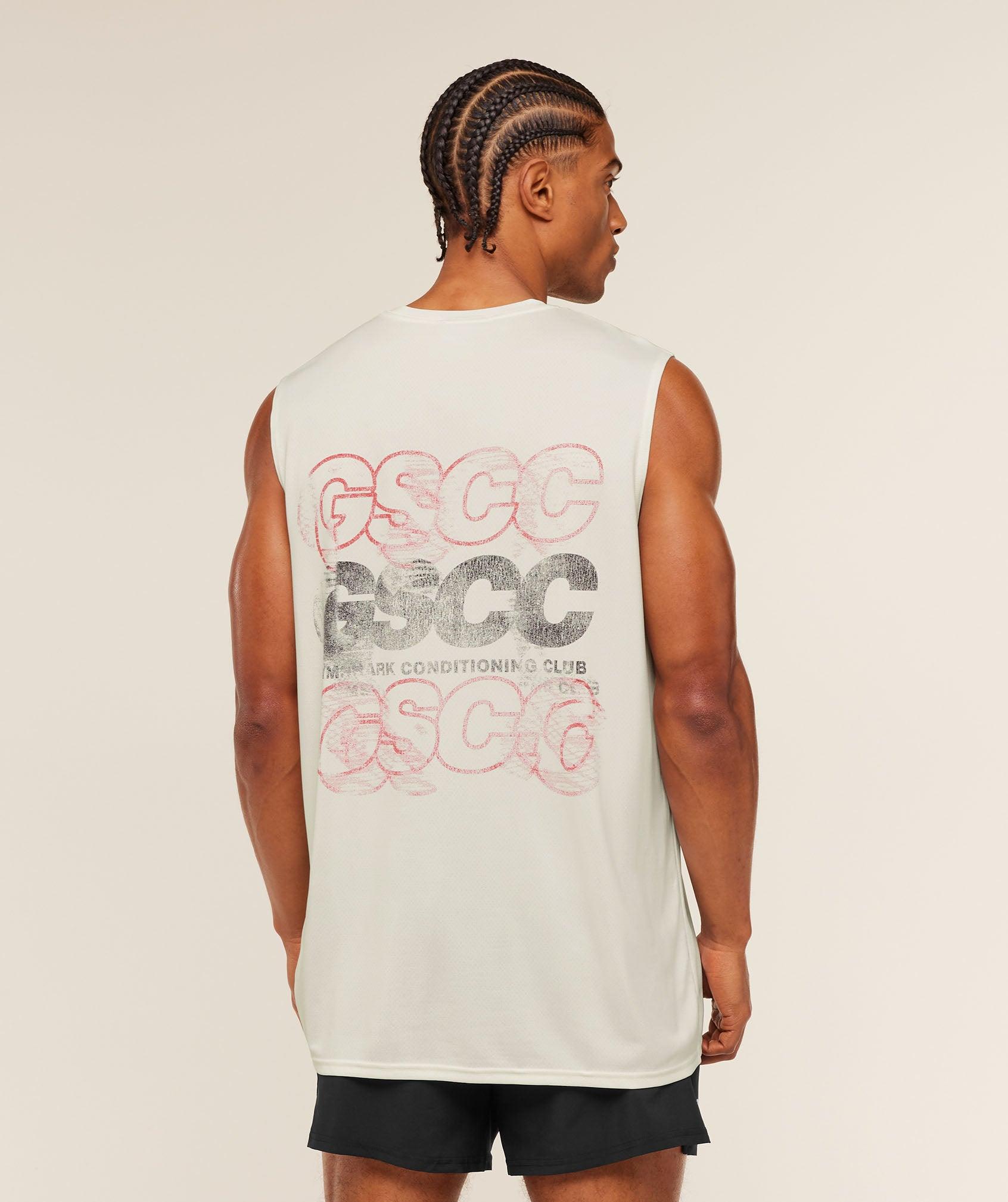 Gymshark GSCC Graphic Tank - Soft White Male Product Image