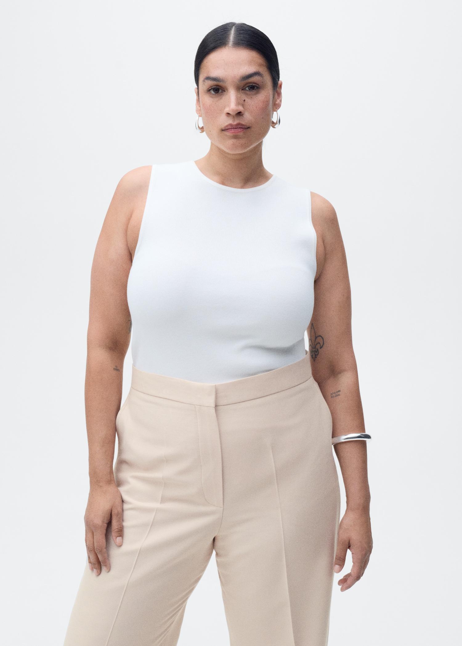 Straight suit trousers - Women | MANGO USA Product Image