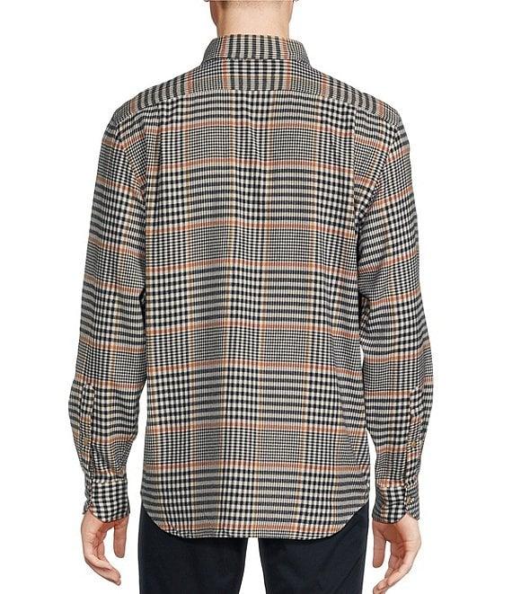 Cremieux Blue Label Small Multi Dark Plaid Washed Flannel Long Sleeve Woven Shirt Product Image