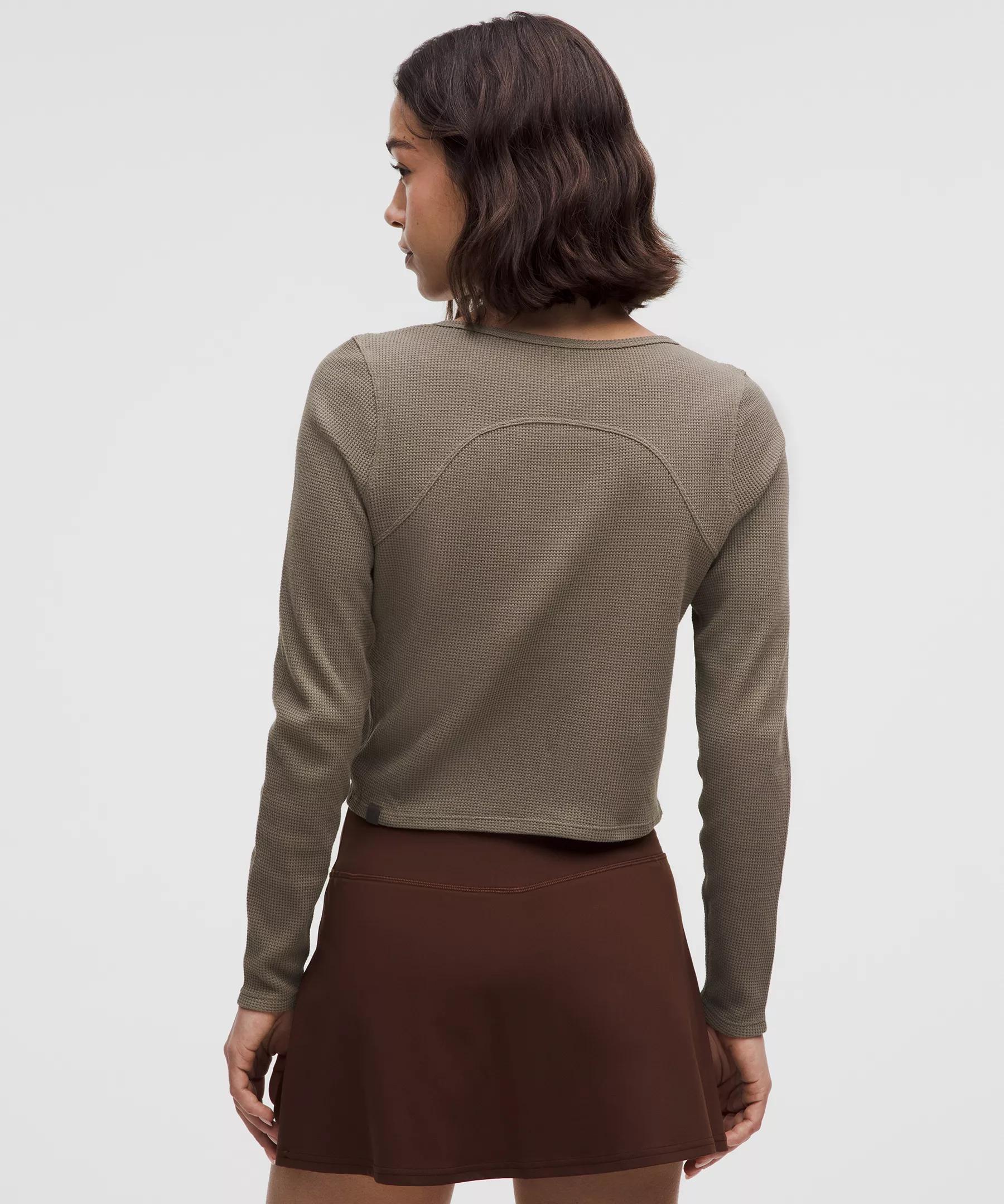 Cotton-Blend Henley Long-Sleeve Shirt Product Image