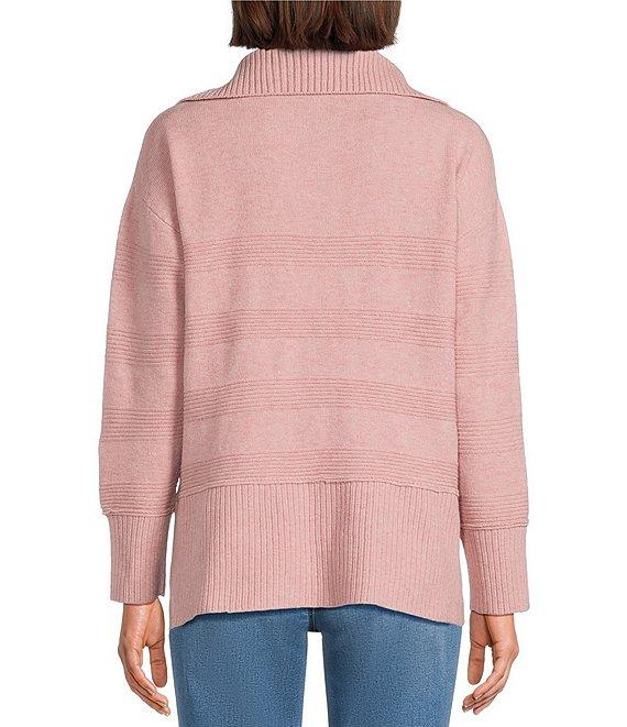 Westbound Long Sleeve Quarter Zip Hi-Low Sweater Product Image