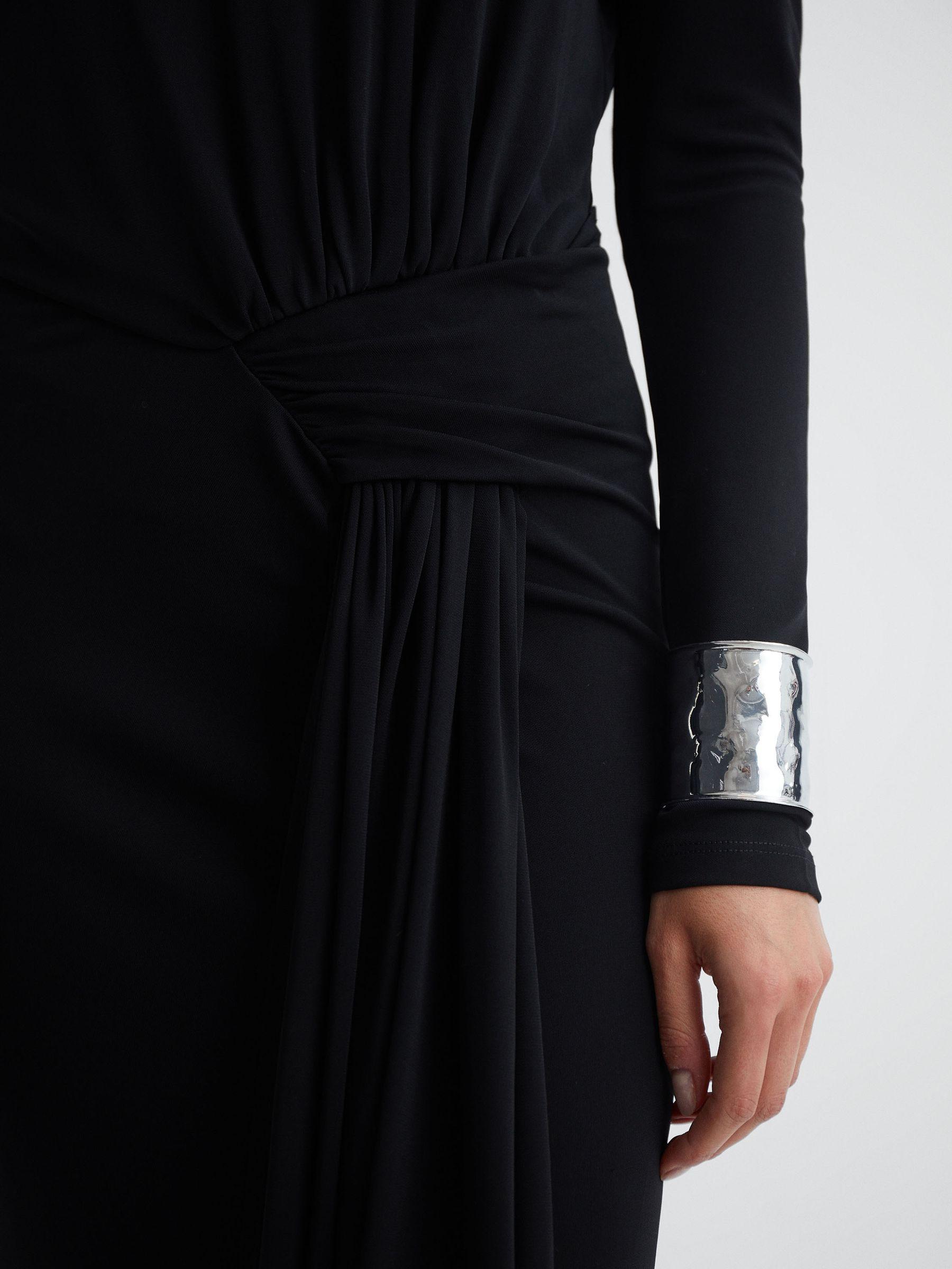 Diamanté Bodycon Maxi Dress in Black Product Image