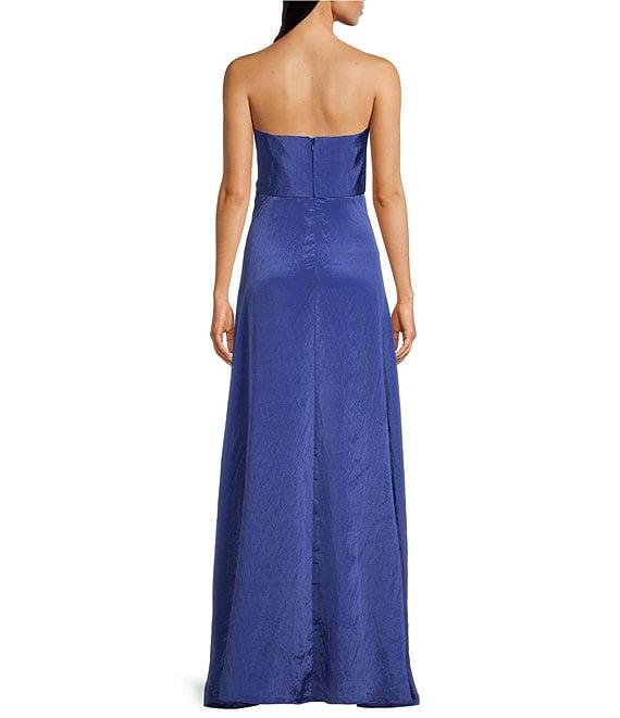 Muse by Marchesa Bluebell Rosette Strapless Textured Organza Dress Product Image